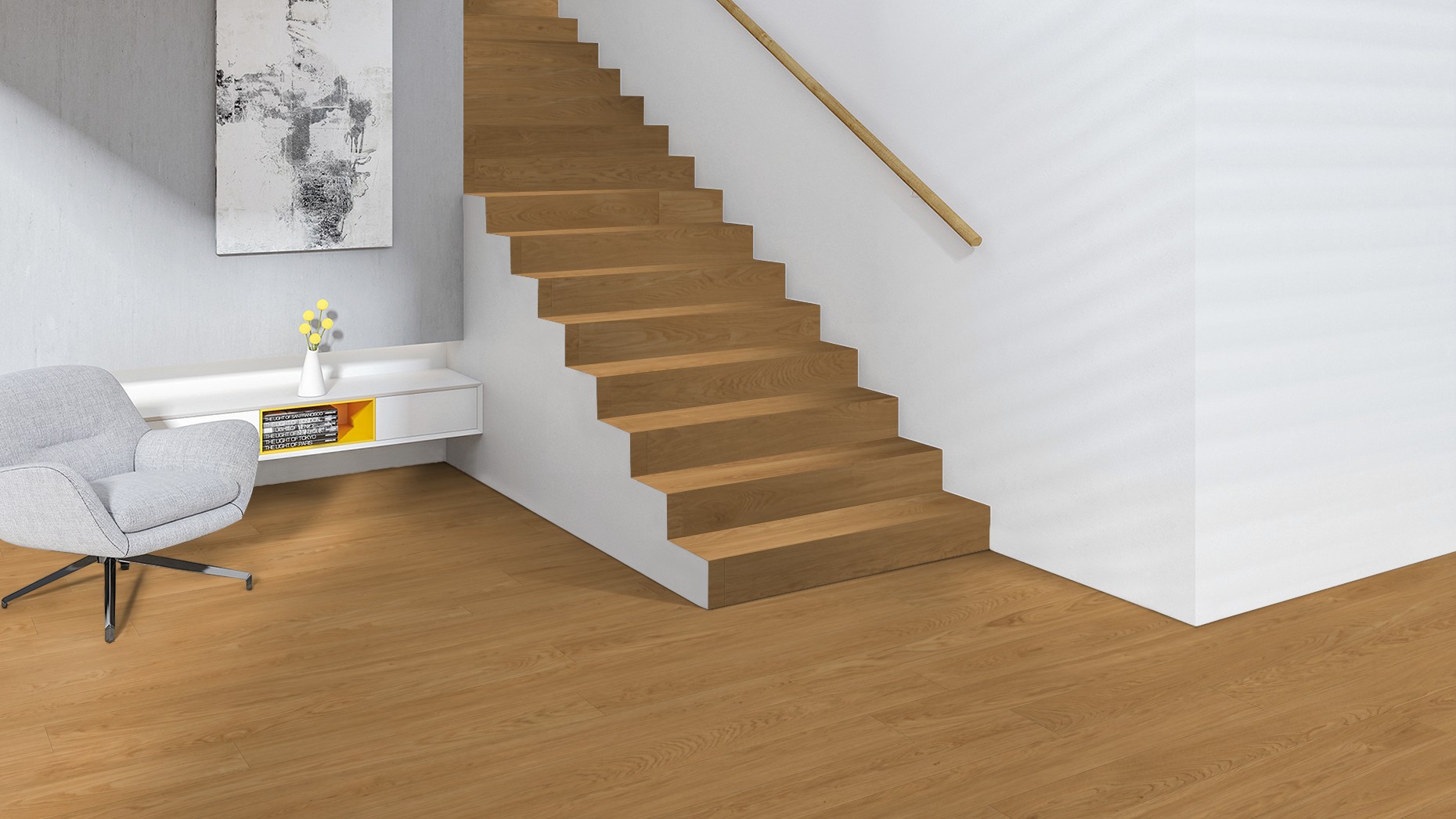 La solution de parquet sur mesure pour vos escaliers. 